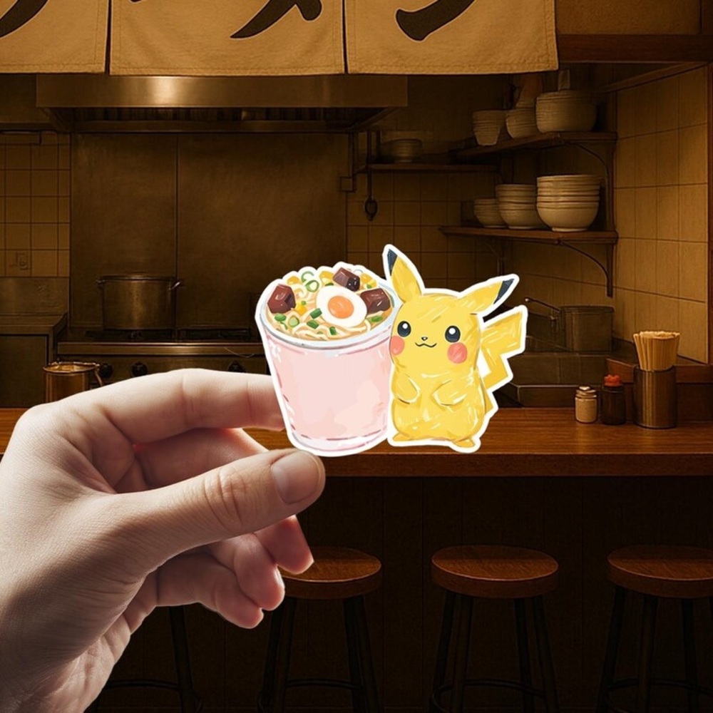 Cute Pikachu Party Favor Cup with Ramen Design
